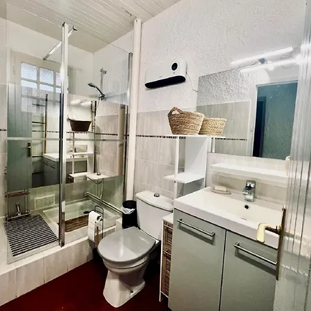 Idyllique ! Piscine, Vue Jardin Et Montagne, Parking, Local A Velos, Et A 2 Pas De La ! 아파트 아르젤레쉬르메르